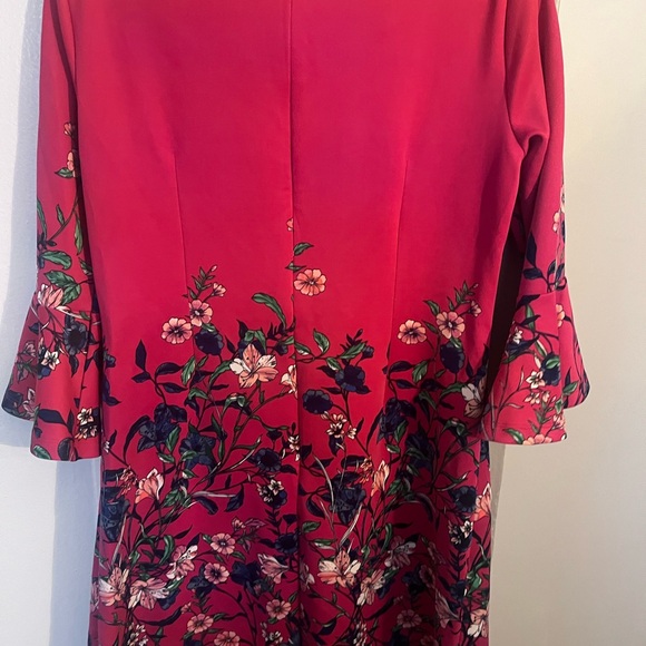 New York & Company Red Sheath Dress with Bell Sleeves - Picture 8 of 10